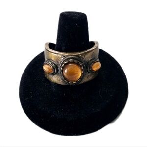 Avon Mark. Earth Amber Bronze Etruscan
Antiqued Unisex Ring